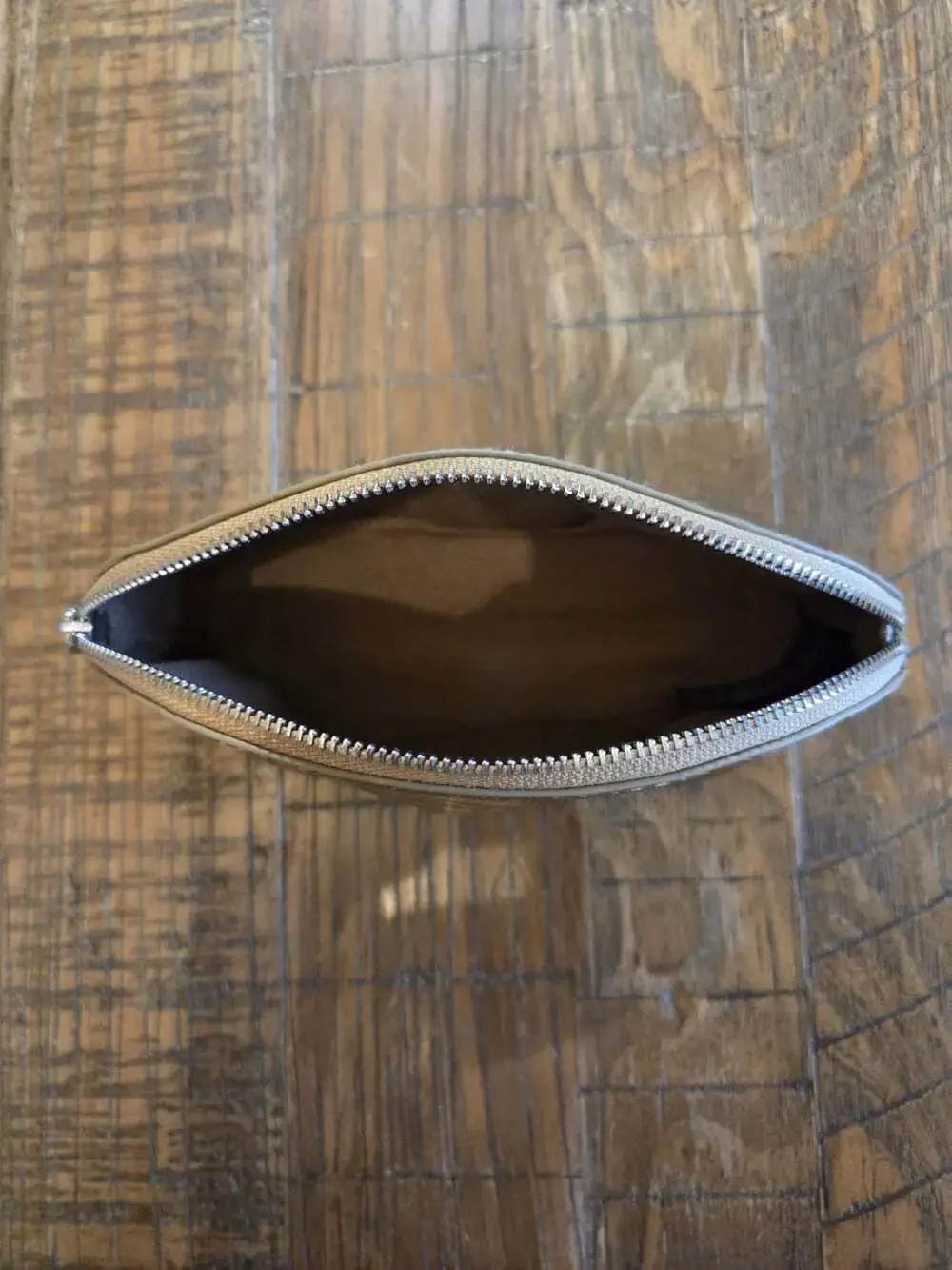 Madewell Gold Makeup Pouch